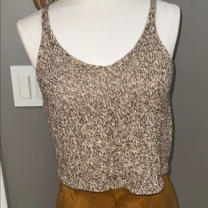 Neutral Marled Knit Tank Top - Women